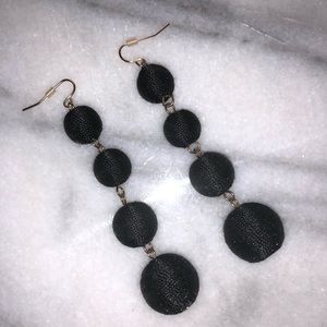BaubleBar Black Balldrop Earrings